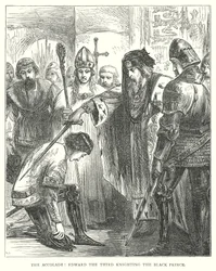 The Accolade: Edward the Third Knighting the Black Prince