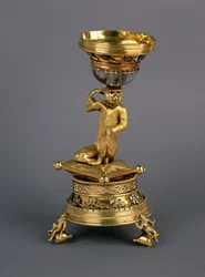 The Ape Salt, presented to New College, Oxford by Archbishop Warham in 1516, c.1450-1500