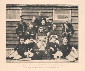 The Army Association Football Cup - Winning Team, from The Illustrated Sporting and Dramatic News, 18th May 1889