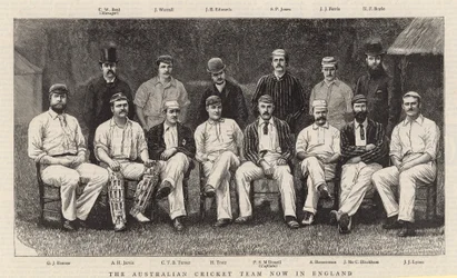 The Australian cricket team now in England