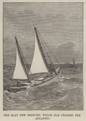 The Boat New Bedford, which has crossed the Atlantic