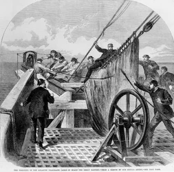 The Breaking of the Atlantic Telegraph Cable on Board the Great Eastern, 1865