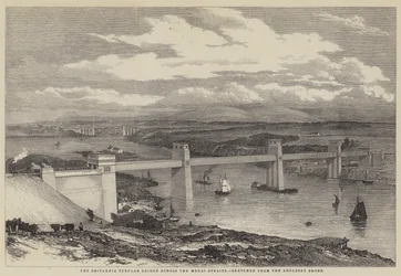 The Britannia Tubular Bridge Across the Menai Straits