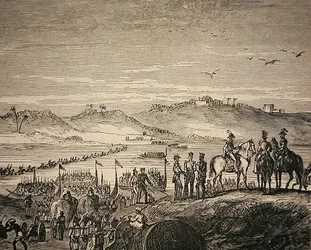 The British Army Crossing the Sutlej River
