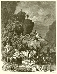 The British Army on the March in Abyssinia