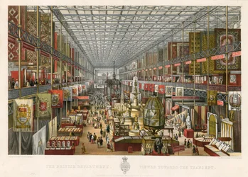 The British Department, Viewed towards the Transept, Great Exhibition, 1851