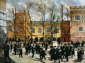The Burning Bush at the Top of Common Lane, Overlooking New Schools, Eton College, c.1935