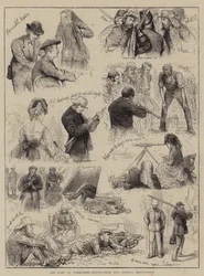 The Camp at Wimbledon, Leaves from our Artist