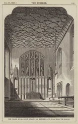 The Chapel Royal, Savoy, Strand, as Restored, Mr Sydney Smirke, RA, Architect