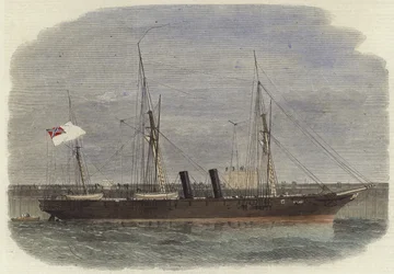 The Confederacy Screw Steamer Rappahannock Lying at Calais Pier