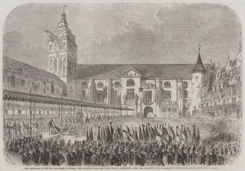 The Coronation of the King and Queen of Prussia, the Procession from the Castle Church, Konigsberg, after the Coronation
