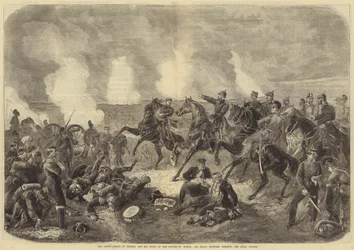 The Crown Prince of Prussia and his Staff at the Battle of Worth, His Royal Highness ordering the Final Charge