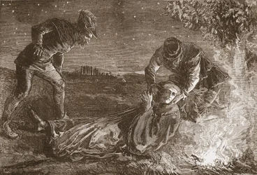 The Death of Zwingle, illustration from 