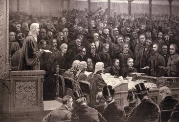 The Division in the House of Commons on the Irish Home Rule Question, 