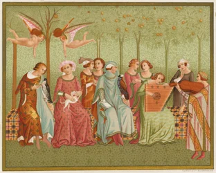 The Dream of Life. Italian Costume of the 14th Century