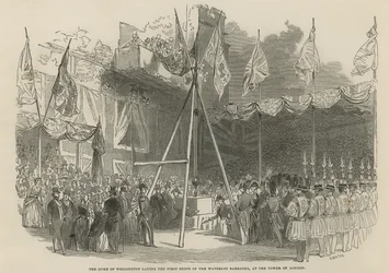 The Duke of Wellington Laying the First Stone of the Waterloo Barracks