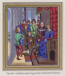 The Earl of Flanders Soliciting the Aid of Charles VI of France