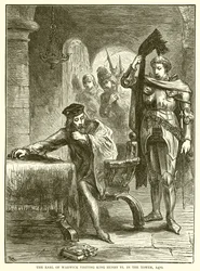 The Earl of Warwick visiting King Henry VI in the Tower, 1470