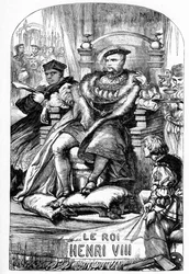 The Famous History of the Life of King Henry the Eighth - Illustration in Works complete by William Shakespeare 1866
