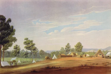 The First Site of Adelaide, South Australia, c1837
