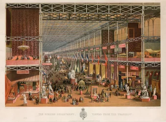The Foreign Department Viewed from the Transept, Great Exhibition, 1851