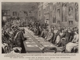 The General Election, Scottish Peers at Holyrood Palace Electing Their Representatives