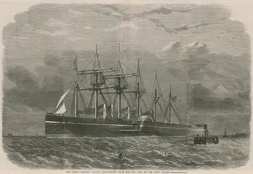 The Great Eastern Leaving Southampton Water for New York on Her First Voyage