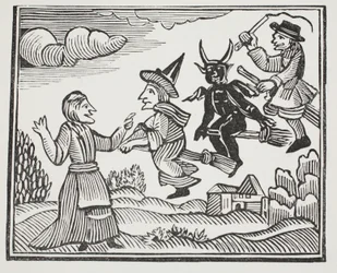 The History of Mother Shipton, illustration from Chap-books of the Eighteenth Century by John Ashton, pub. 1882