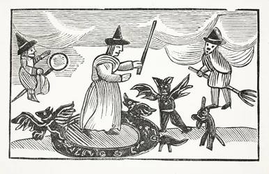 The History of Mother Shipton, illustration from Chap-books of the Eighteenth Century by John Ashton, pub. 1882