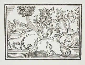 The History of Reynard the Fox, illustration from Chap-books of the Eighteenth Century by John Ashton, pub. 1882