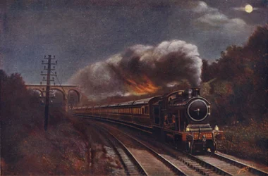 The Hook of Holland Express by Night, Liverpool Street Station to Parkeston Quay, Great Eastern Railway