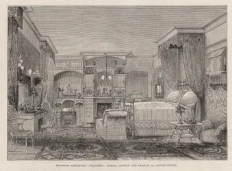 The International Health Exhibition: Bedroom Completely Furnished