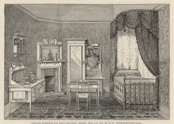 The International Health Exhibition: Complete Furniture for Small Bedroom