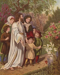 The Interpreter and the Pilgrims in the garden
