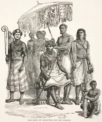 The King of Ashantee and his guards