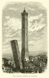 The Leaning Towers in Bologna