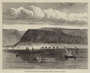The Lines of Boulair, near Gallipoli, from the Sea of Marmora