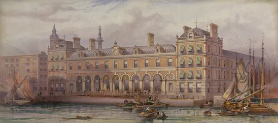 The London Fish Market at Billingsgate, 20th July 1877