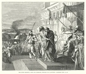 The Lying Prophets, Ahab and Zedekiah, Ordered for Execution, Jeremiah XXIX, 21, 22 (engraving)