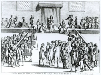 The Manner of His Majesty Curing the Disease Called the King