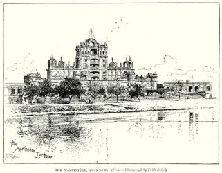 The Martiniere, Lucknow (engraving)