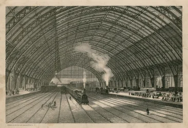 The Midland Railway Station, St Pancras, London