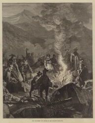 The Midsummer Eve Bonfire in the Bavarian Highlands
