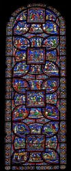 The Miracle Window depicting various stories of healing