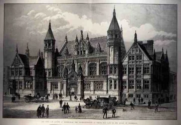 The New Law Courts at Birmingham, the Foundation Stone of which was Laid by the Queen