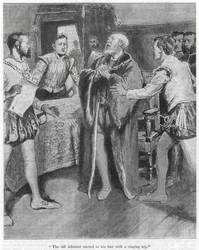 The Old Admiral started to his Feet with a Ringing Cry