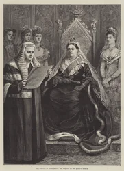 The Opening of Parliament, the Reading of the Queen