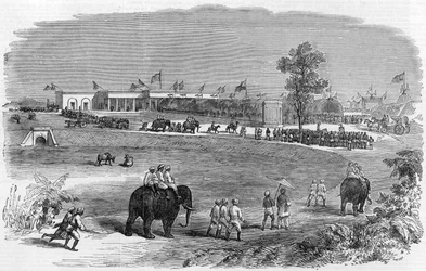 The Opening of the East Indian Railway: The Burdwan Station, 1855