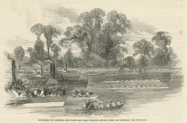 The Oxford and Cambridge Eight-Oared Boat Race
