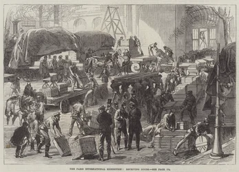 The Paris International Exhibition, receiving Goods